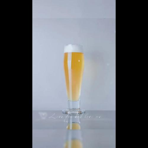 Customizable beer glass cup tall footed  Pilsner glass for beer shaped With Thick Bottom