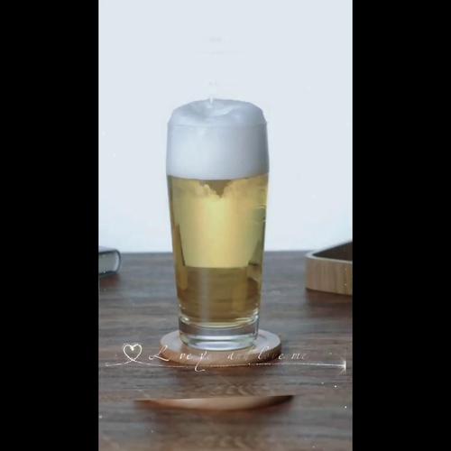 18oz willy beer glass with custom logo sublimation promotional drinking glass